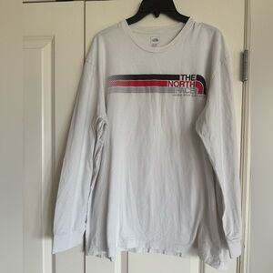The North Face Men's White Long Sleeve Shirt. Vintage. XL
